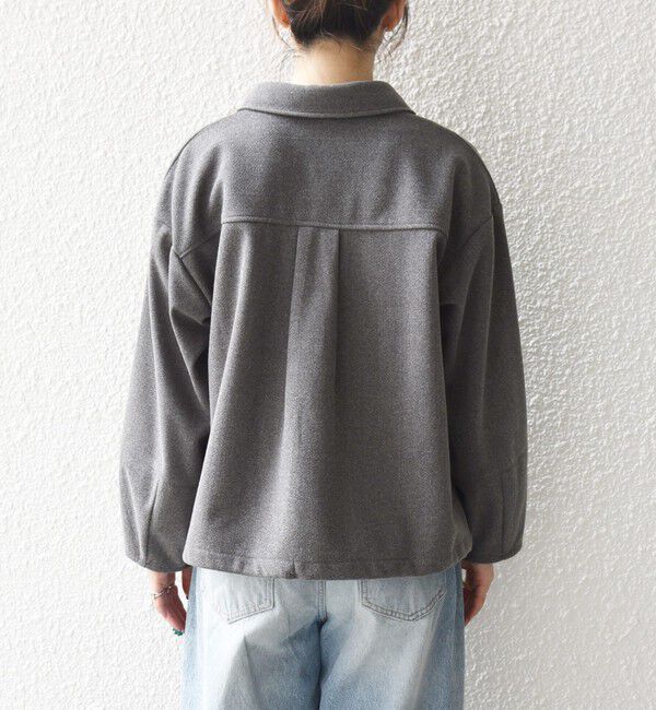 SHIPS any「SHIPS any:〈手洗い可能〉ウォーム スキッパー ドロスト シャツ」|シャツ・ブラウス|