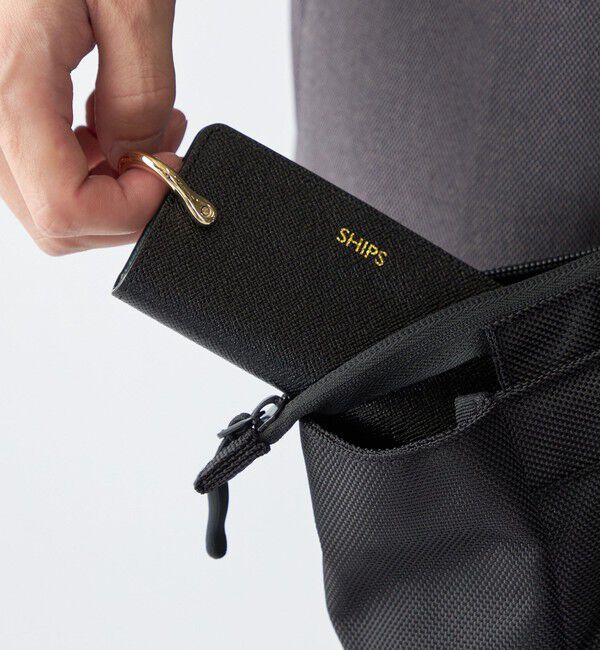 SHIPS「【WEB限定】SHIPS:【SAFFIANO LEATHER】シャックル 2トーン キーケース」|キーケース|