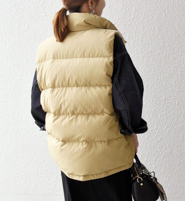 SHIPS any「SHIPS any: ナイロン スタンドカラー ダウン ベスト」|ダウンベスト・ベスト|