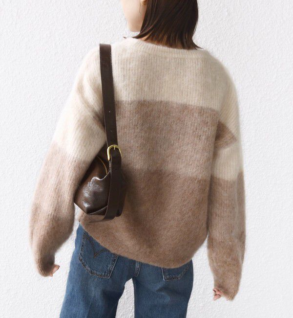 SHIPS for women「【WEB限定】〈手洗い可能〉モヘヤ混 グラデーション ニット プルオーバー」|ニット・セーター|