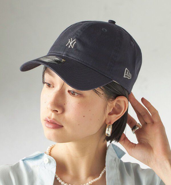 SHIPS for women「《一部追加予約》【SHIPS別注】NEW ERA: NEW MINI LOGO」|キャップ・キャスケット|ネイビー