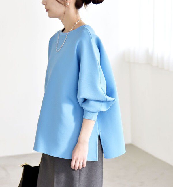 quaranciel「quaranciel:〈手洗い可能〉ボートネック ワイド ニット プルオーバー」|ニット・セーター|