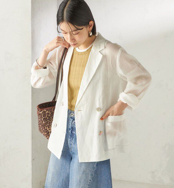 SHIPS for women「《一部予約》〈手洗い可能〉ラミー 4 ジャケット 26SS」|テーラードジャケット|