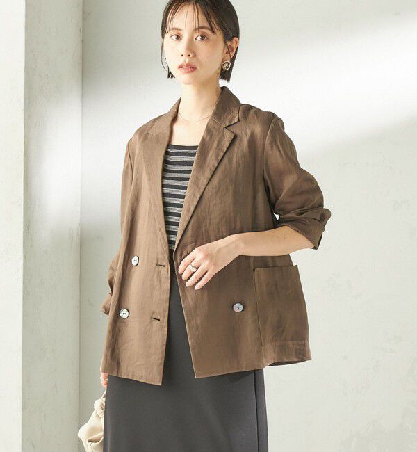 SHIPS for women「《一部予約》〈手洗い可能〉ラミー 4 ジャケット 26SS」|テーラードジャケット|