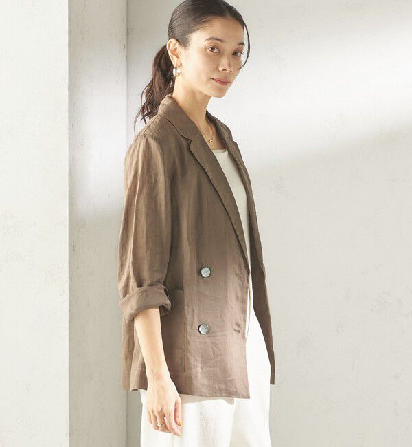 SHIPS for women「《一部予約》〈手洗い可能〉ラミー 4 ジャケット 26SS」|テーラードジャケット|