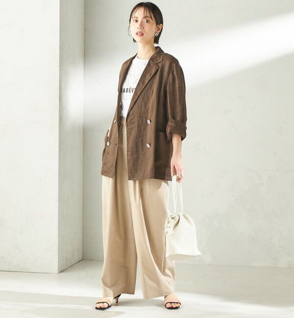 SHIPS for women「《一部予約》〈手洗い可能〉ラミー 4 ジャケット 26SS」|テーラードジャケット|