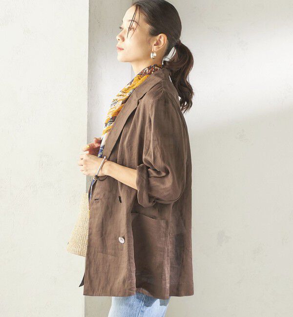 SHIPS for women「《一部予約》〈手洗い可能〉ラミー 4 ジャケット 26SS」|テーラードジャケット|