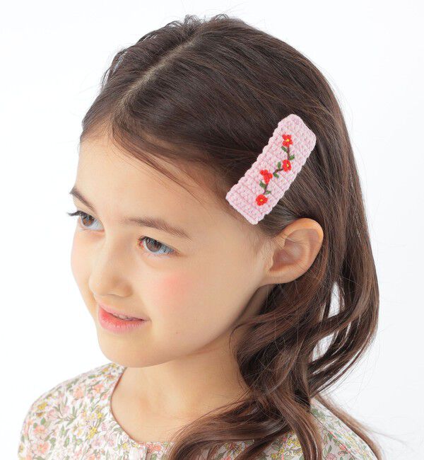 SHIPS KIDS「SHIPS KIDS: フラワー ニット ヘアピン」|その他|