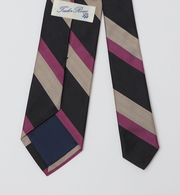 SHIPS「【SHIPS別注】TUDOR ROSES: シルク ヘリンボーン レジメンタル ネクタイ」|ネクタイ・蝶ネクタイ|