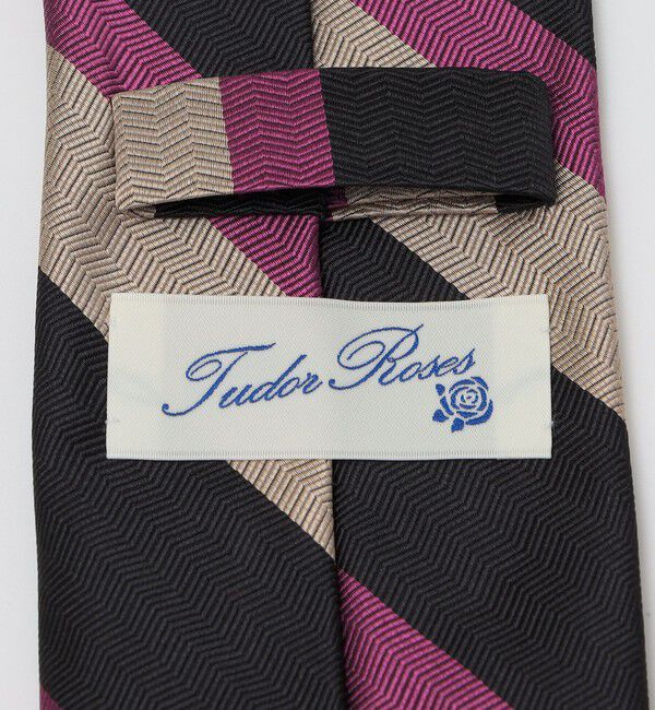 SHIPS「【SHIPS別注】TUDOR ROSES: シルク ヘリンボーン レジメンタル ネクタイ」|ネクタイ・蝶ネクタイ|