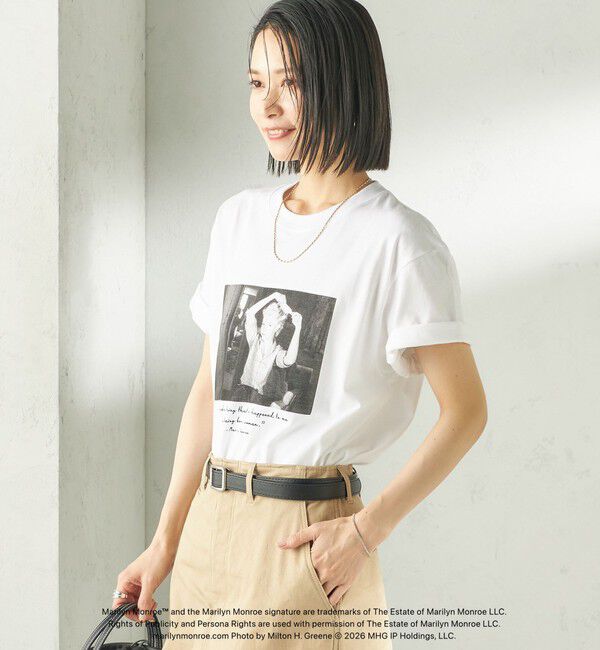 SHIPS for women「《追加予約》【SHIPS別注】Marilyn Monroe / フォト TEE」|Tシャツ・カットソー|