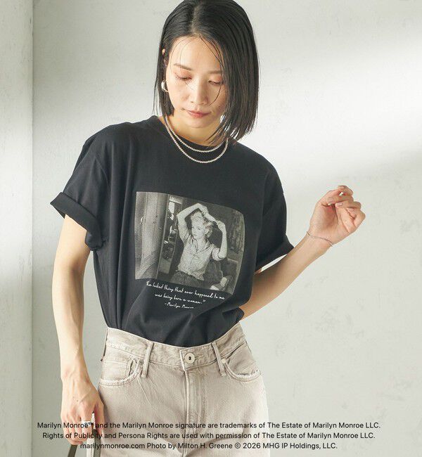 SHIPS for women「《追加予約》【SHIPS別注】Marilyn Monroe / フォト TEE」|Tシャツ・カットソー|