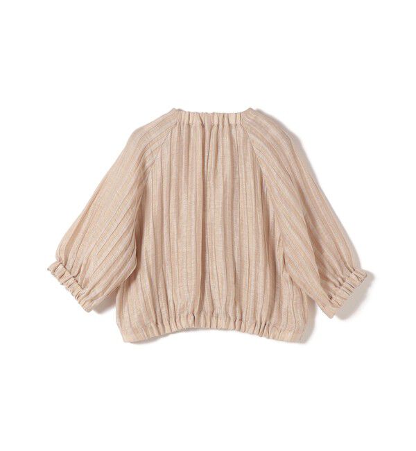 SHIPS for women「【SHIPS別注】assiette: 〈手洗い可能〉麻 ナイロン ジャカード ブラウス」|シャツ・ブラウス|