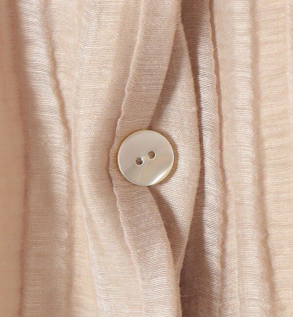 SHIPS for women「【SHIPS別注】assiette: 〈手洗い可能〉麻 ナイロン ジャカード ブラウス」|シャツ・ブラウス|