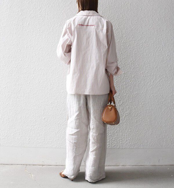 SHIPS any「《予約》SHIPS any:〈洗濯機可能〉マルチストライプ パジャマ シャツ」|シャツ・ブラウス|