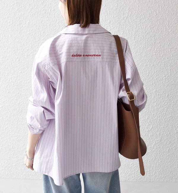 SHIPS any「《予約》SHIPS any:〈洗濯機可能〉マルチストライプ パジャマ シャツ」|シャツ・ブラウス|