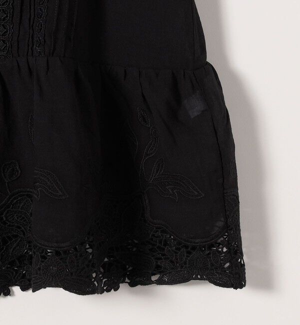 SHIPS any「《予約》SHIPS any:〈手洗い可能〉コットン レース ヘム キャミソール」|シャツ・ブラウス|