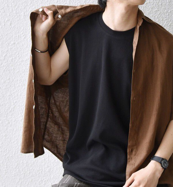 SHIPS any「【WEB限定】SHIPS any:〈接触冷感〉COOL TOUCH スムース リラックス ノースリーブ Tシャツ 26SS◆」|Tシャツ・カットソー|
