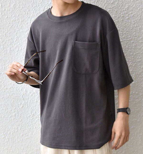 SHIPS any「SHIPS any:〈接触冷感〉COOL TOUCH スムース リラックス ポケット Tシャツ 26SS◆」|Tシャツ・カットソー|