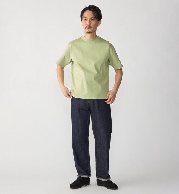 SHIPS「SHIPS: MADE IN JAPAN クルーネック ハイゲージ ポンチ ライト Tシャツ」|Tシャツ・カットソー|