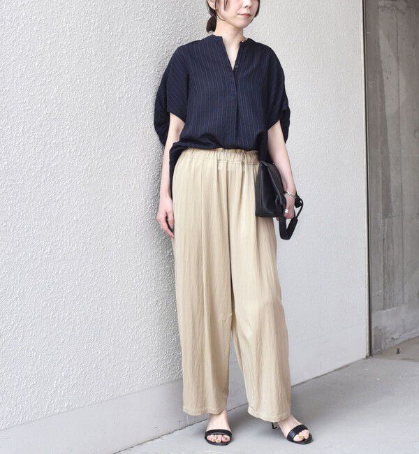 SHIPS Colors 「《予約》SHIPS Colors:〈手洗い可能〉レーヨンナイロン バレル パンツ◆」|その他|