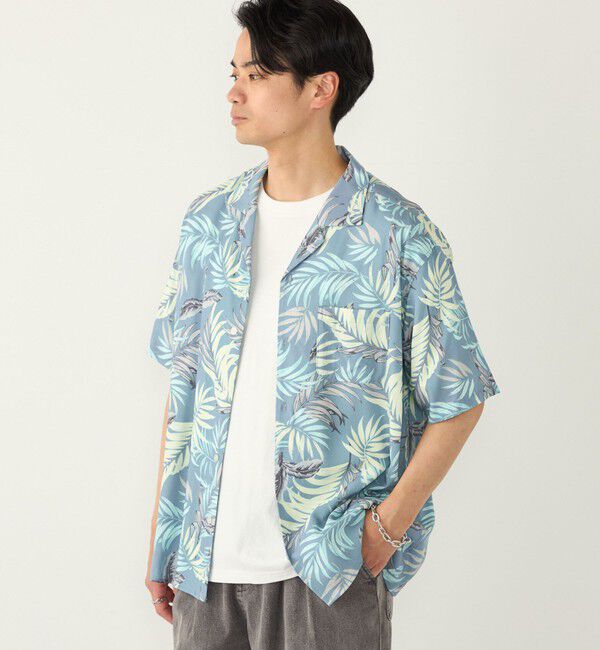 SHIPS Colors 「《予約》SHIPS Colors:〈洗濯機可能〉レーヨン アロハ シャツ◆」|シャツ・ブラウス|