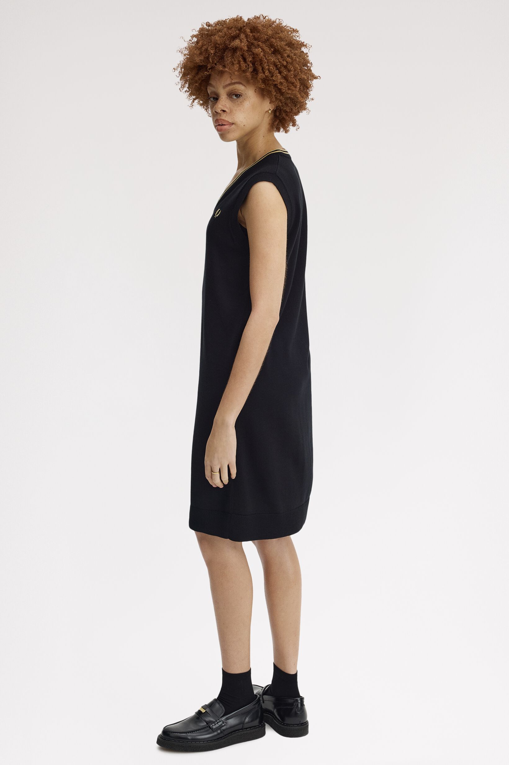 FRED PERRY 「Tipped Knitted Tank Dress」|ワンピース|