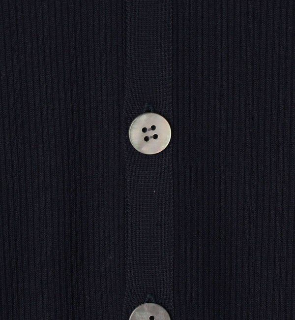 GALERIE VIE「ギザコットンリブ Vネックロングカーディガン」|カーディガン|