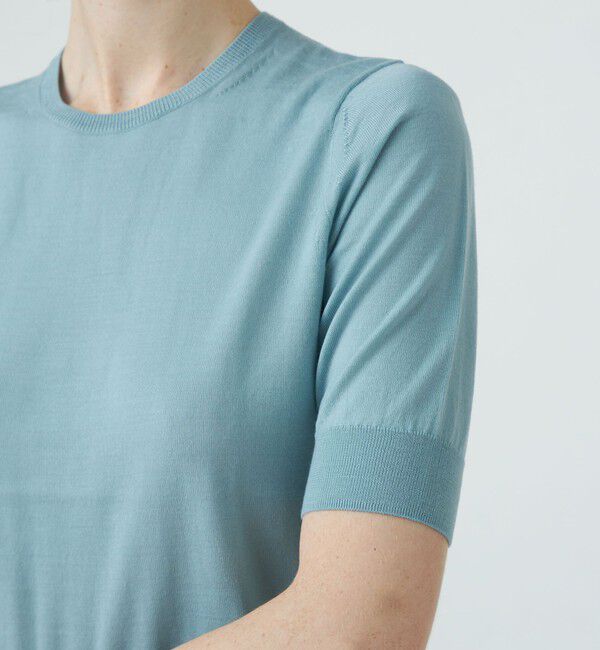 Ballsey「スーパーエクストラファインウール ハーフスリーブプルオーバー」|ニット・セーター|