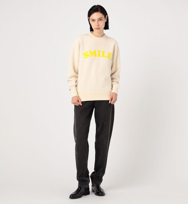 TOMORROWLAND BUYING WEAR「UNION LAUNCH FLOCKY PRINT SMILE スエット プルオーバー」|スウェット・ジャージ|