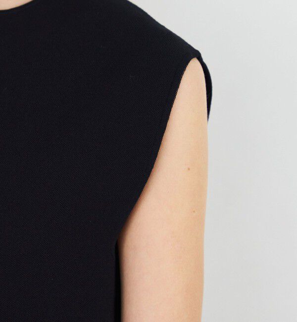 DES PRES「レーヨンナイロンダブルフェイス スリットネックプルオーバー」|ニット・セーター|