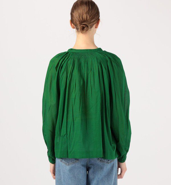 TOMORROWLAND BUYING WEAR「ne Quittez pas コットンボイル スモッキングブラウス」|シャツ・ブラウス|