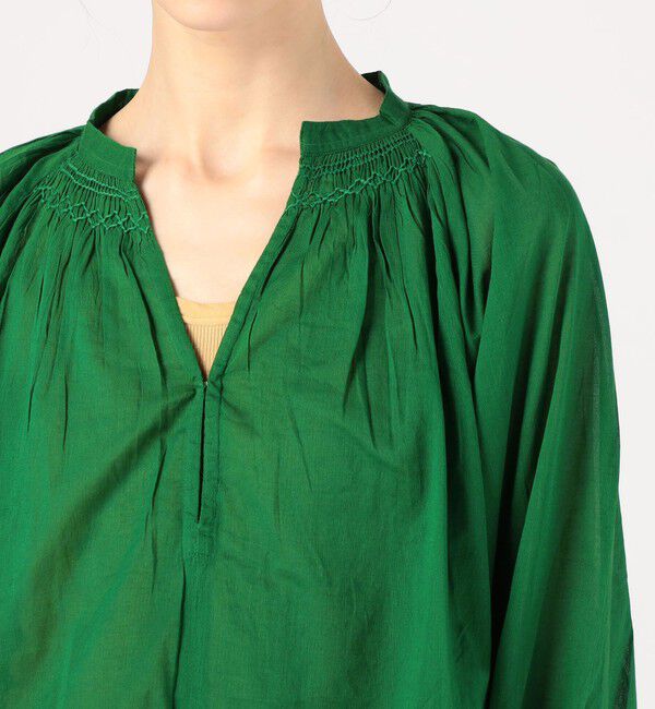 TOMORROWLAND BUYING WEAR「ne Quittez pas コットンボイル スモッキングブラウス」|シャツ・ブラウス|