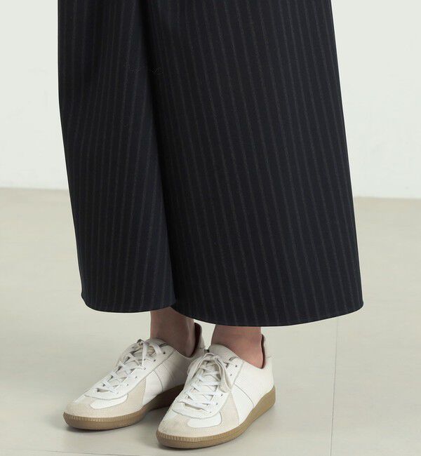 BACCA「ストライプギャバ ラップロングスカート」|スカート|