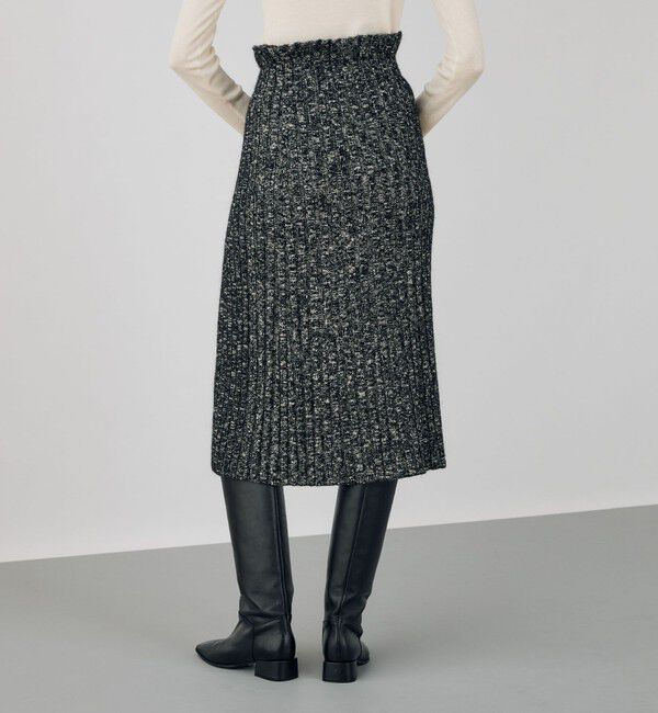 DES PRES「アルパカミックススラブ フレアミディスカート」|フレア|