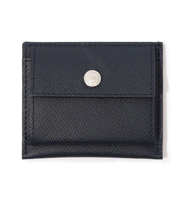 TOMORROWLAND GOODS「【別注】BROOKLYN MUSEUM シュリンクレザー ミニスナップウォレット」|財布|69 ネイビー