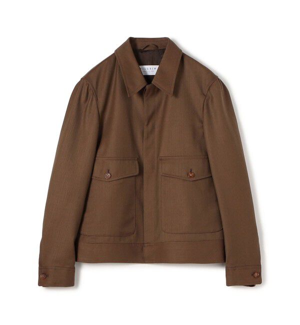 TOMORROWLAND MENS「パタゴニアウールソラーロ フライトジャケット DORMEUIL」|ブルゾン・スタジャン|38 ダークレッド系