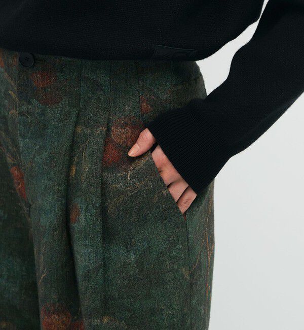 CABaN「オーチャードジャカード 2タックパンツ」|チノ|