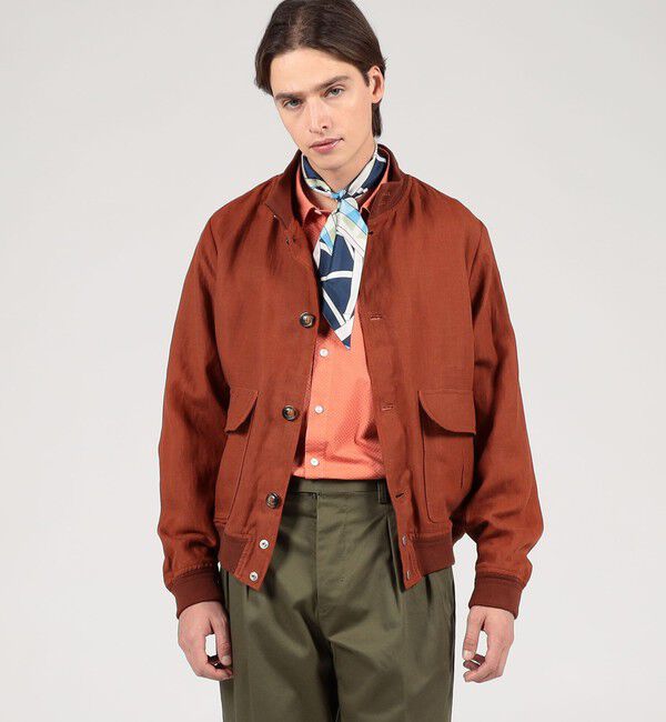 TOMORROWLAND MENS「【別注】VALSTAR リネン ドライビングブルゾン Valstarino」|ブルゾン・スタジャン|