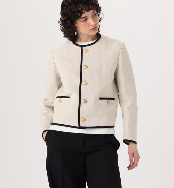 TOMORROWLAND BUYING WEAR「【別注】UNION LAUNCH NO COLLAR ジャケット」|ノーカラージャケット|