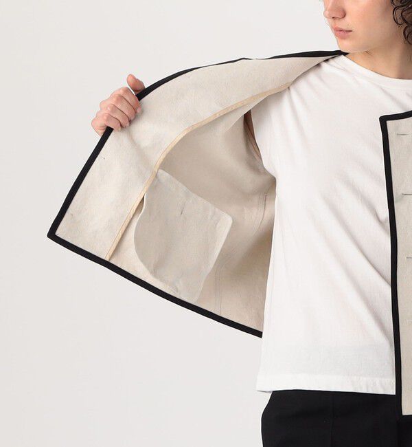 TOMORROWLAND BUYING WEAR「【別注】UNION LAUNCH NO COLLAR ジャケット」|ノーカラージャケット|