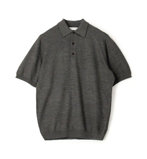 TOMORROWLAND MENS「シルクコットン ニットポロシャツ」|ニット・セーター|17 グレー