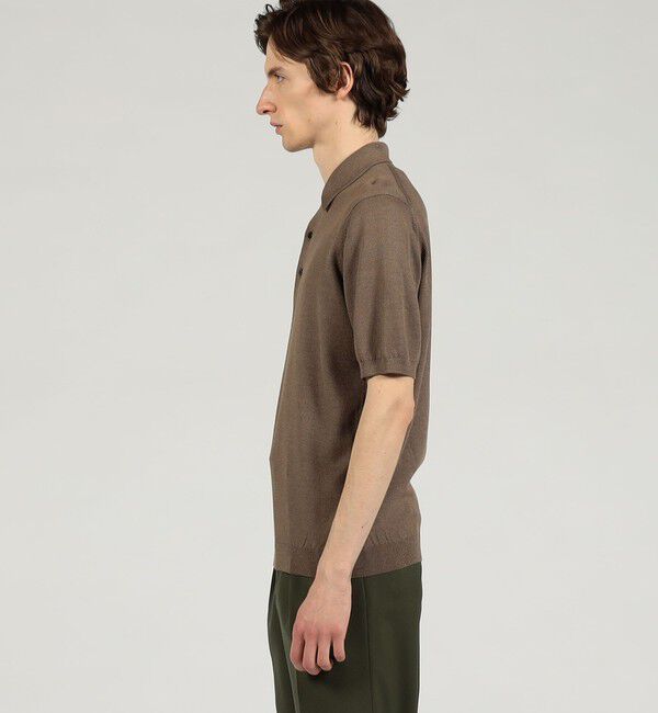 TOMORROWLAND MENS「シルクコットン ニットポロシャツ」|ニット・セーター|