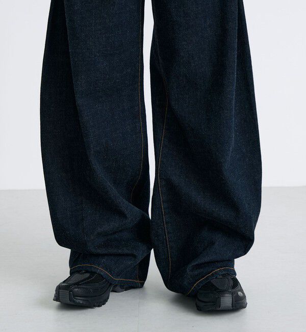 Edition「ワンウオッシュエッセンシャルデニム バルーンパンツ」|デニム|