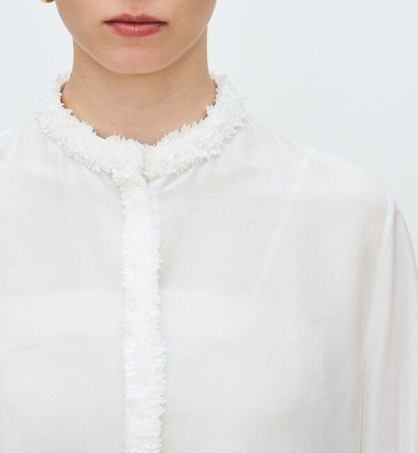 TOMORROWLAND collection「コットンシルクローン ロングスリーブブラウス」|シャツ・ブラウス|