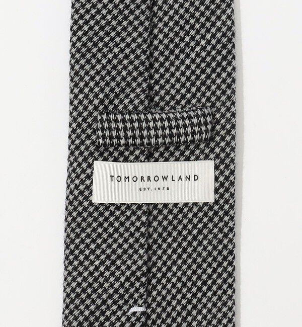 TOMORROWLAND GOODS「TOMORROWLAND ウールシルク ハウンドトゥース柄ネクタイ」|ネクタイ・蝶ネクタイ|