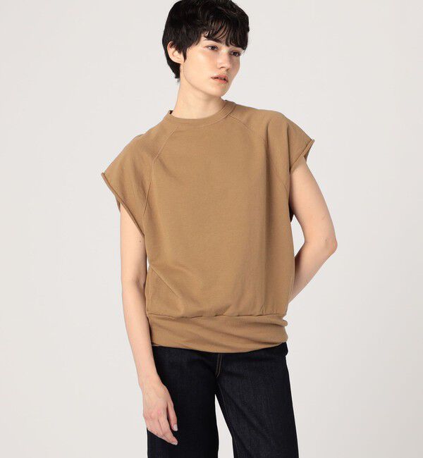 BACCA「ソフトコットン スリーブレスプルオーバー」|スウェット・ジャージ|