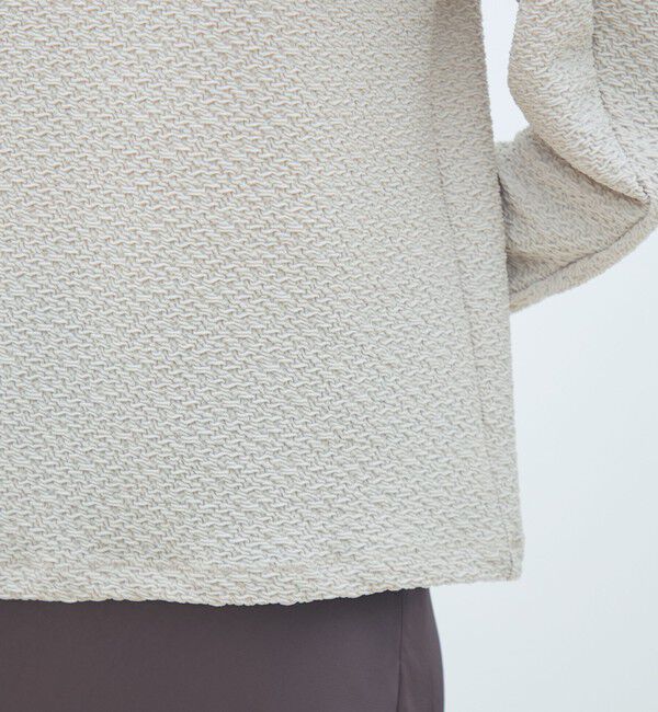 MACPHEE「ブライトジャカード ボリュームスリーブプルオーバー」|Tシャツ・カットソー|