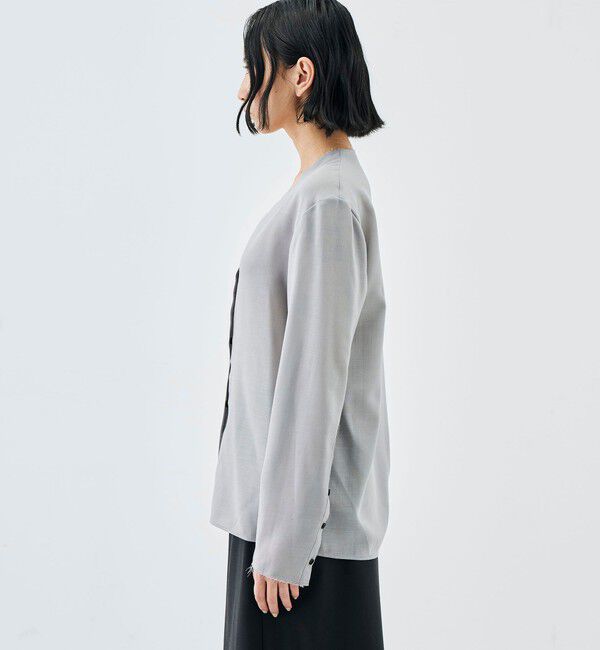 Edition「ウールビエラ Vネックシャツ」|シャツ・ブラウス|