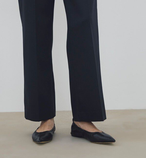 DES PRES「ポリエステルウールバラシャ セミワイドパンツ」|スラックス|